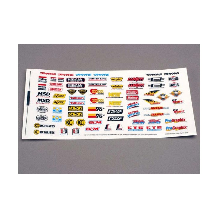 TRAXXAS - komplet naklejek