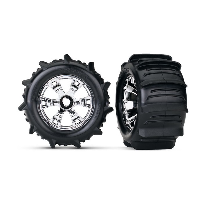 TRAXXAS - komplet kół 3,8" Paddle