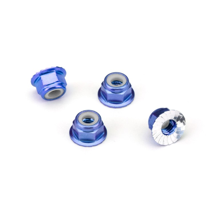 TRAXXAS - komplet nakrętek M4 aluminiowe