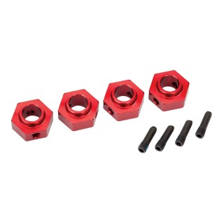 TRAXXAS - kpl. HEX 12mm z pinami RED