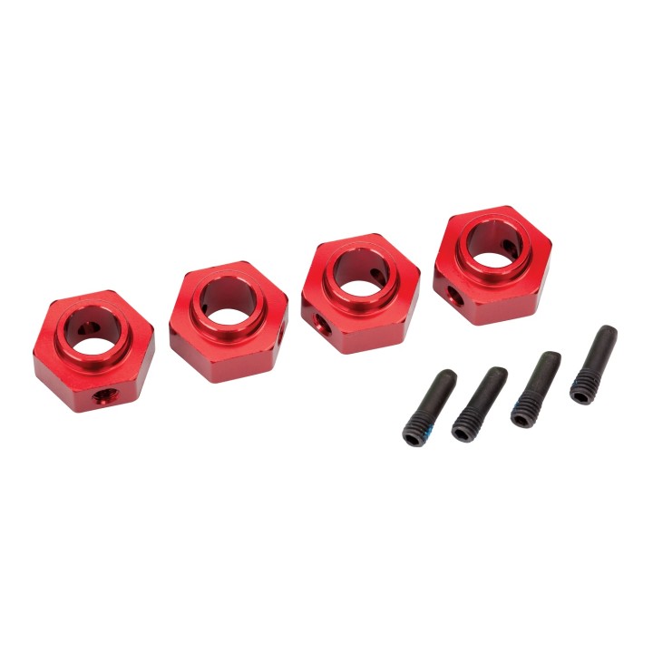 TRAXXAS - kpl. HEX 12mm z pinami RED