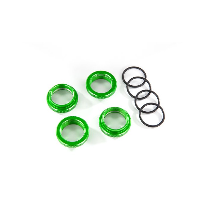 TRAXXAS - nakrętki regulac. amor. GREEN