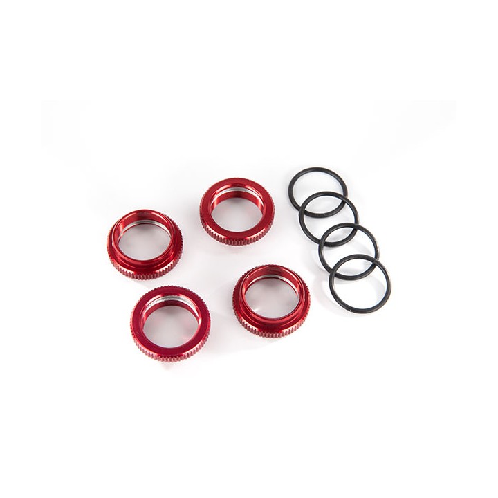 TRAXXAS - nakrętki regulac. amor. RED