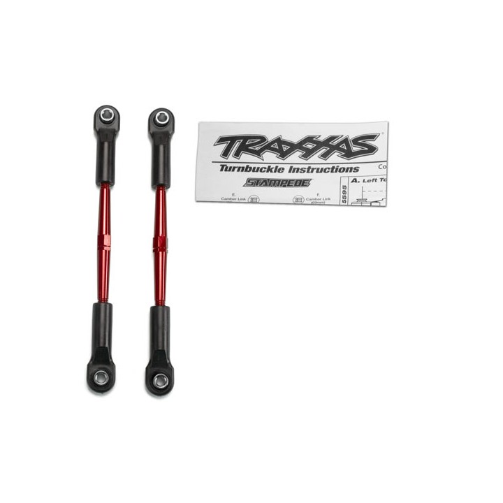 TRAXXAS - popychacze aluminiowe RED