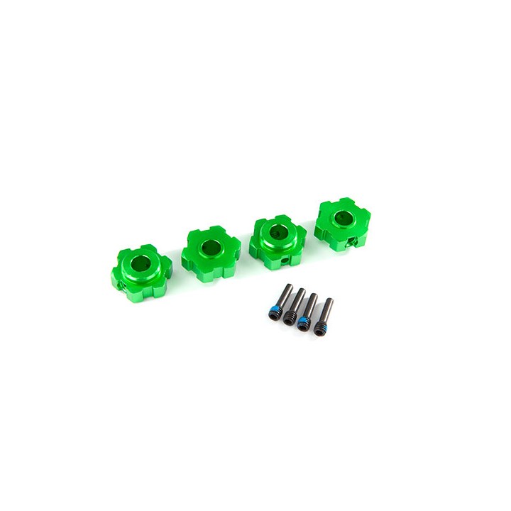 TRAXXAS - elem.mocow. kół HEX - GREEN