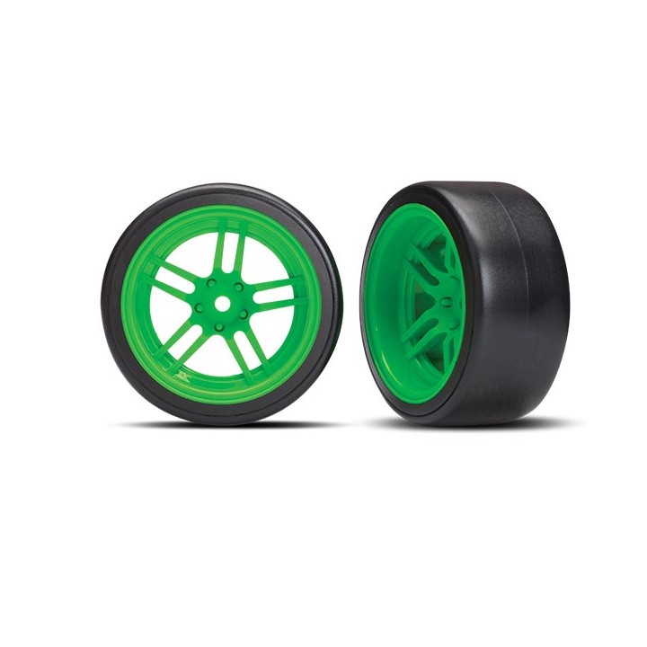 TRAXXAS - koła 1,9" Drift tył - zielone