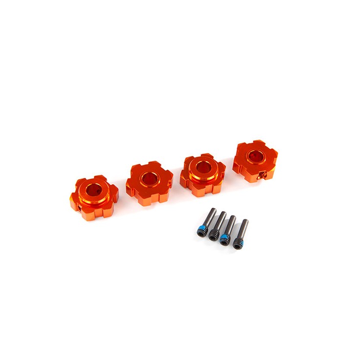 TRAXXAS - elem.mocow. kół HEX - ORANGE
