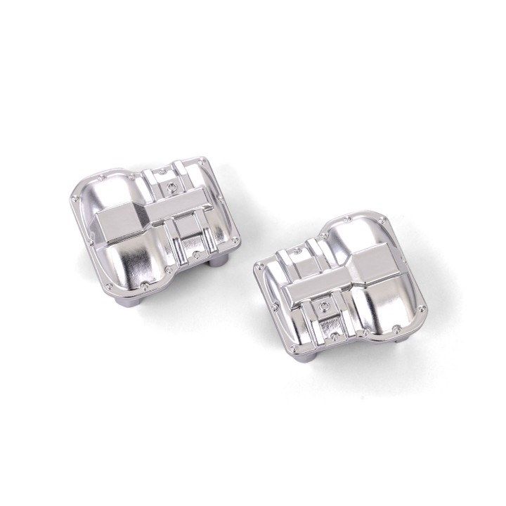 TRAXXAS - pokrywy osi napędowych - chrom