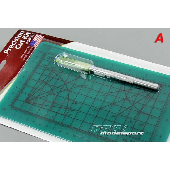 EX - podkładka ze skalą biała + nożyk