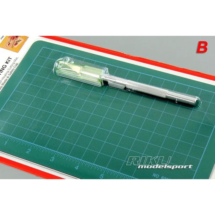 EX - podkładka ze skalą biała + nożyk