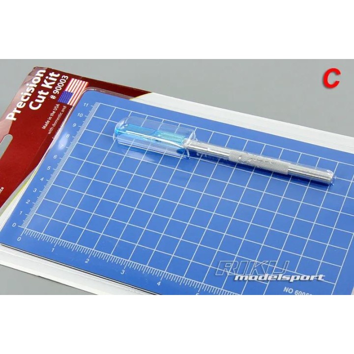 EX - podkładka ze skalą biała + nożyk