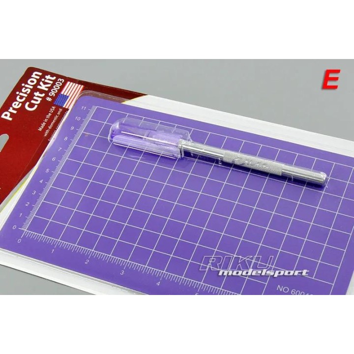 EX - podkładka ze skalą biała + nożyk