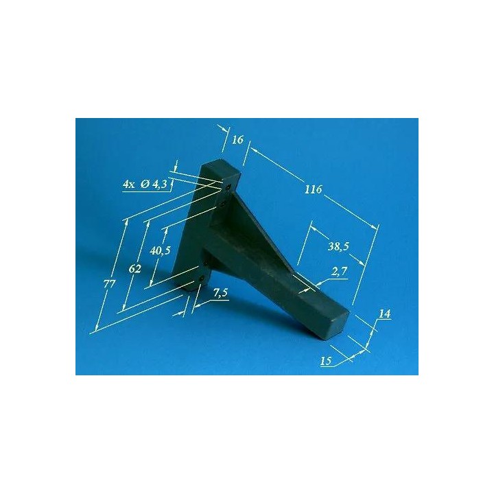 Łoże dwuczęściowe do silnika 15 - 20 ccm