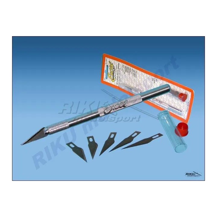 EX - zestaw-nóż met. uchwyt, 5szt.ostrzy