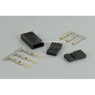 Wtyk - serwa - komplet - gniazdo/wtyk