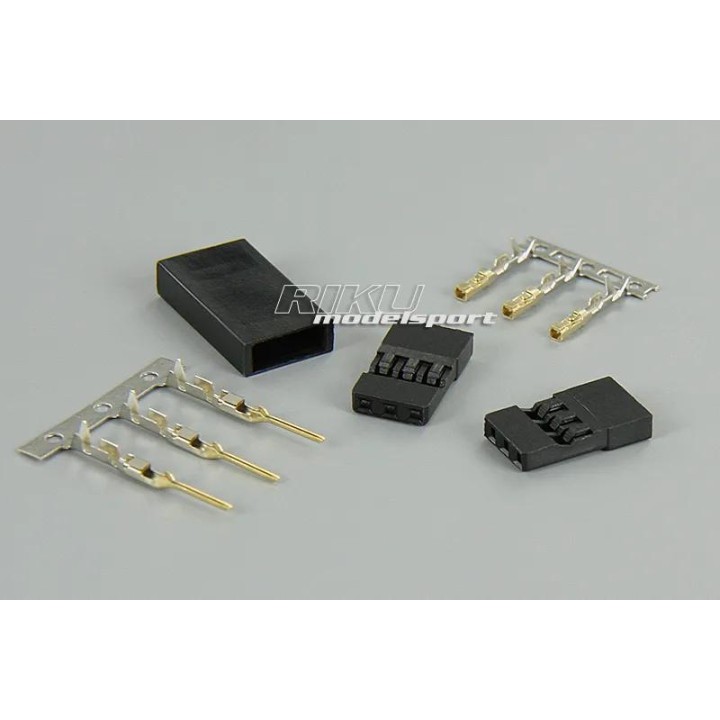 Wtyk - serwa - komplet - gniazdo/wtyk