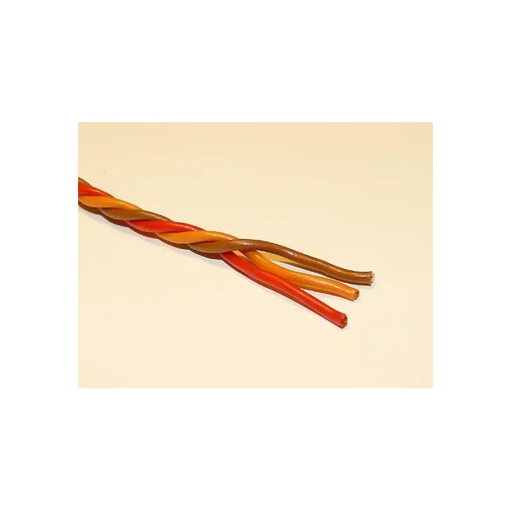 Przewód serwa 3 x 0,25mm2 - skręcony