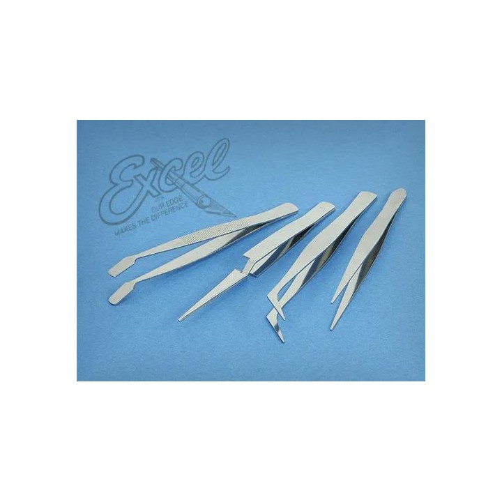 EX - pinceta - zestaw 4 szt różne