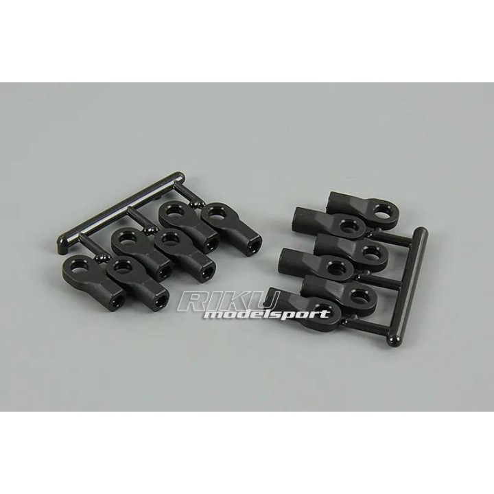 RPM - komplet snapów krótkich (czarne)