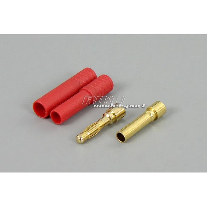 Wtyki bananowe - fi 4,0mm + osłona