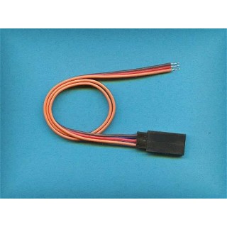 Przewód serwa silikon. 0,35mm2 - gniazdo