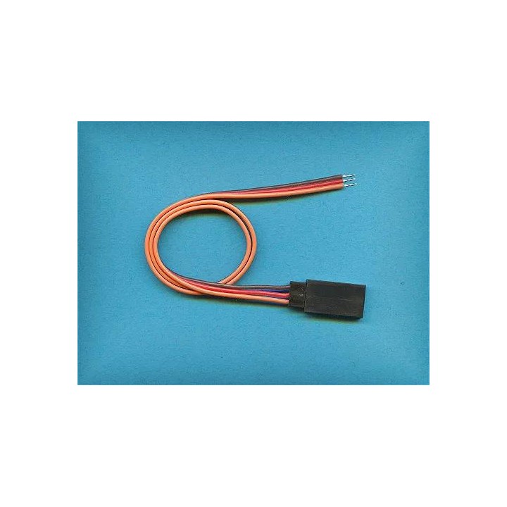 Przewód serwa silikon. 0,35mm2 - gniazdo