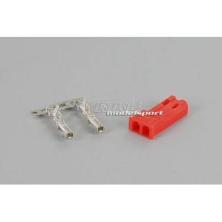 Wtyk - końcówka wtyk BEC [czerwona]