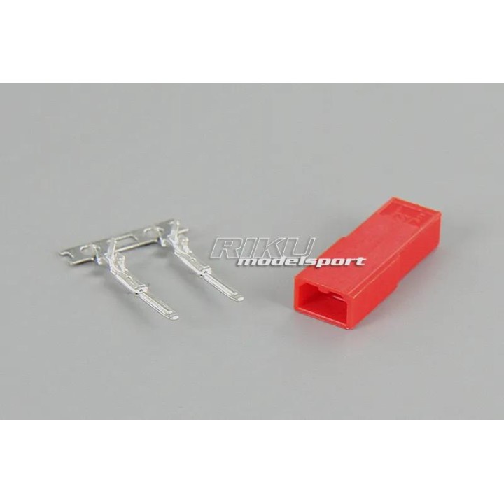 Wtyk - końcówka gniazdo BEC [czerwona]