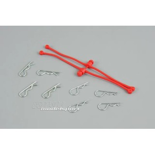 DU-BRO - komplet spinek czerwonych