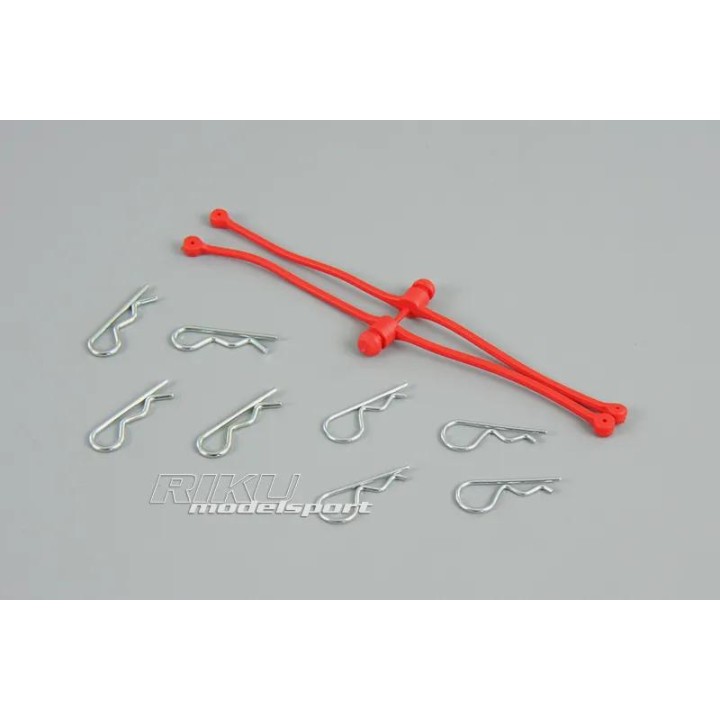 DU-BRO - komplet spinek czerwonych