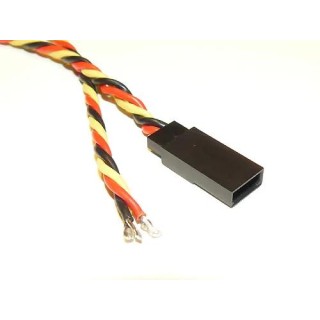 Przewód serwa - gniazdo 0,35 - skręcony.