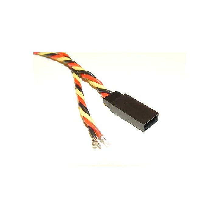 Przewód serwa - gniazdo 0,35 - skręcony.