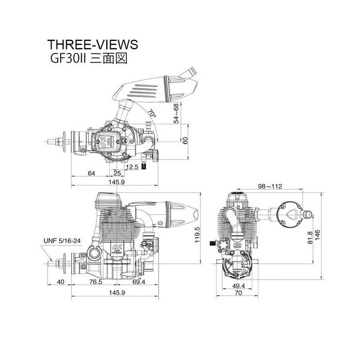 Silnik O.S.MAX - GF30 II