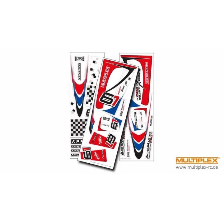 MPX - naklejki Acromaster - czerwone