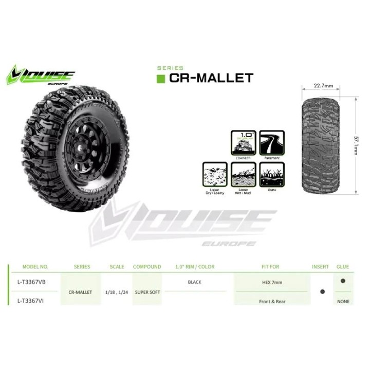 LOUISE - CR-MALLET - 1/18 - 1/24 Crawler