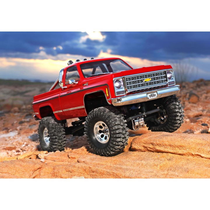 MODEL-TRAXXAS TRX-4M RED CHEVROLET K10  