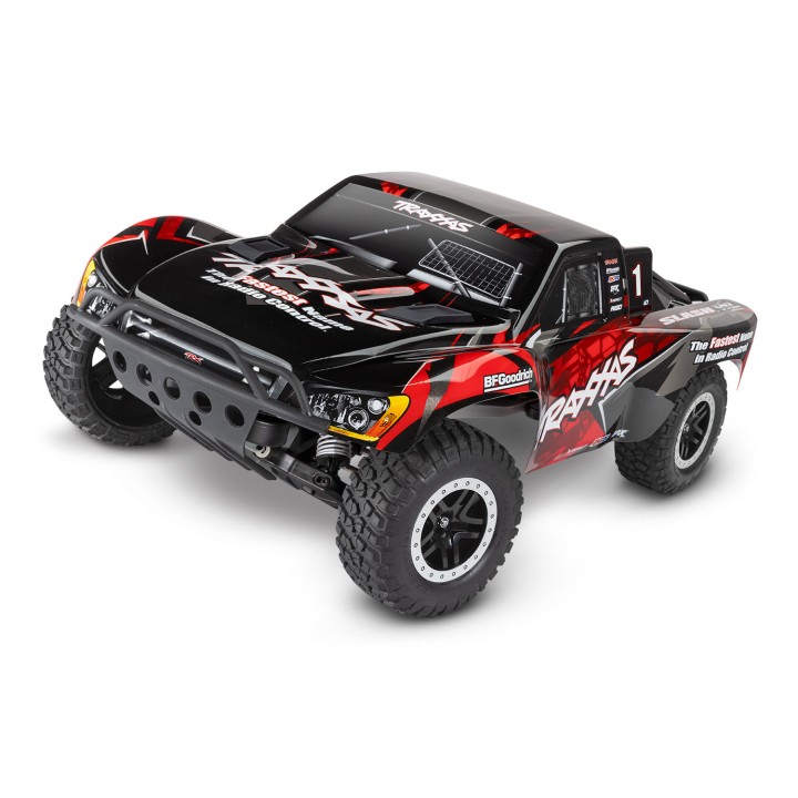 TRAXXAS 58376-74-RED 1/10 Slash VXL 2WD TSM - wersja czerwona
