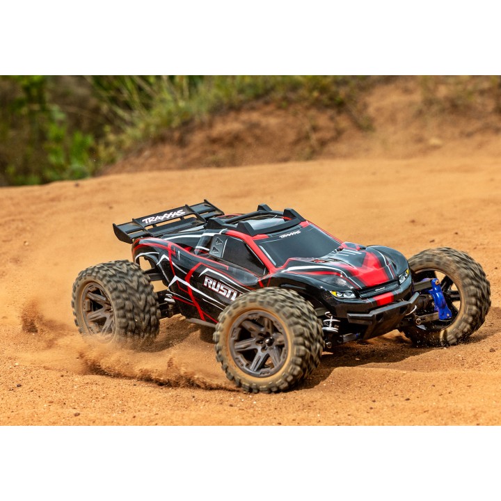 TRAXXAS 67164-4 1/10 RUSTLER 4X4 VXL 4WD - wersja czerwona