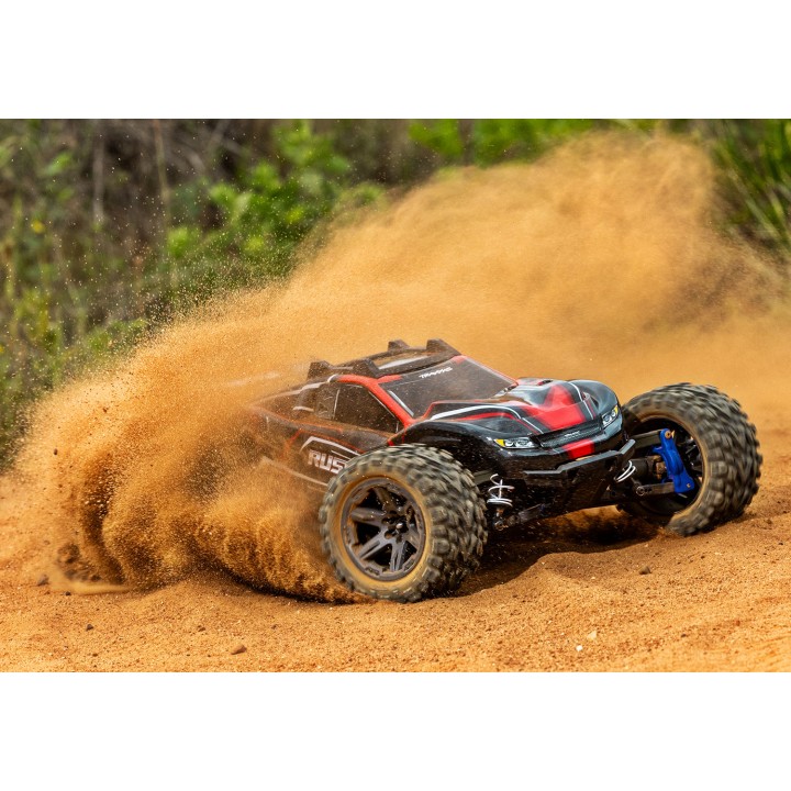 TRAXXAS 67164-4 1/10 RUSTLER 4X4 VXL 4WD - wersja czerwona