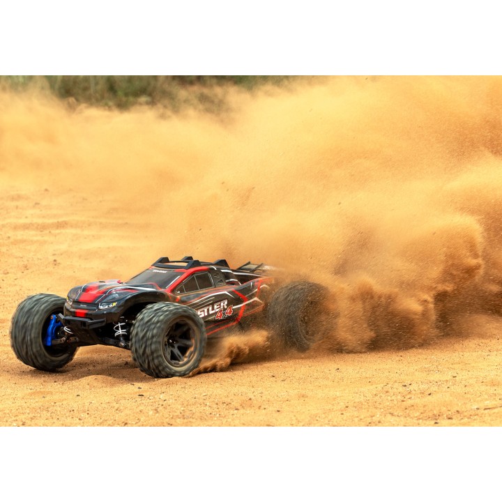 TRAXXAS 67164-4 1/10 RUSTLER 4X4 VXL 4WD - wersja czerwona