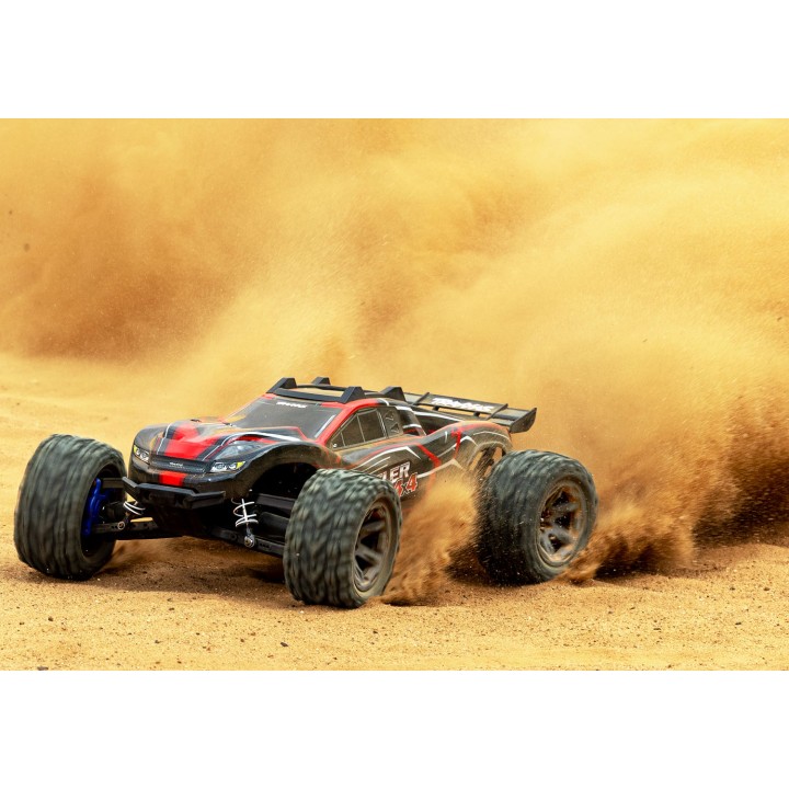 TRAXXAS 67164-4 1/10 RUSTLER 4X4 VXL 4WD - wersja czerwona