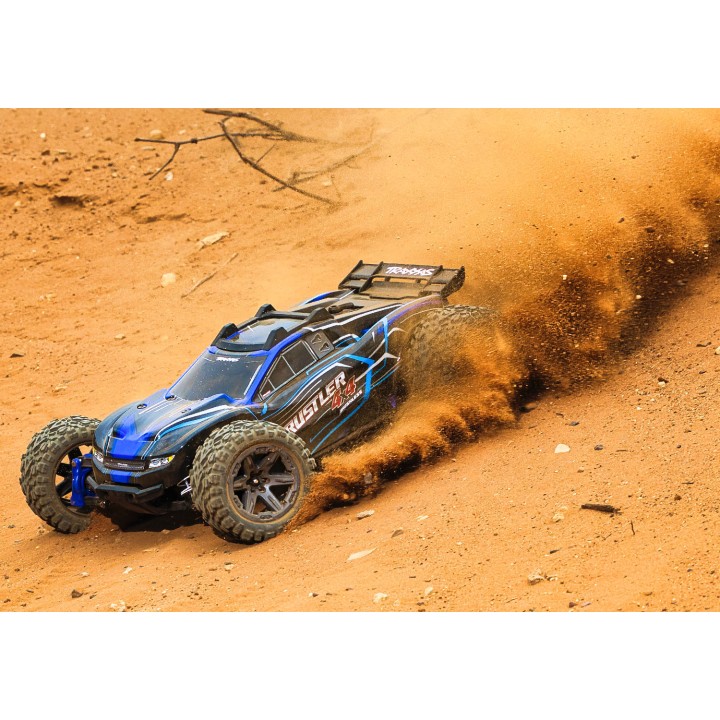 TRAXXAS 67164-4 1/10 RUSTLER 4X4 VXL 4WD - wersja niebieska
