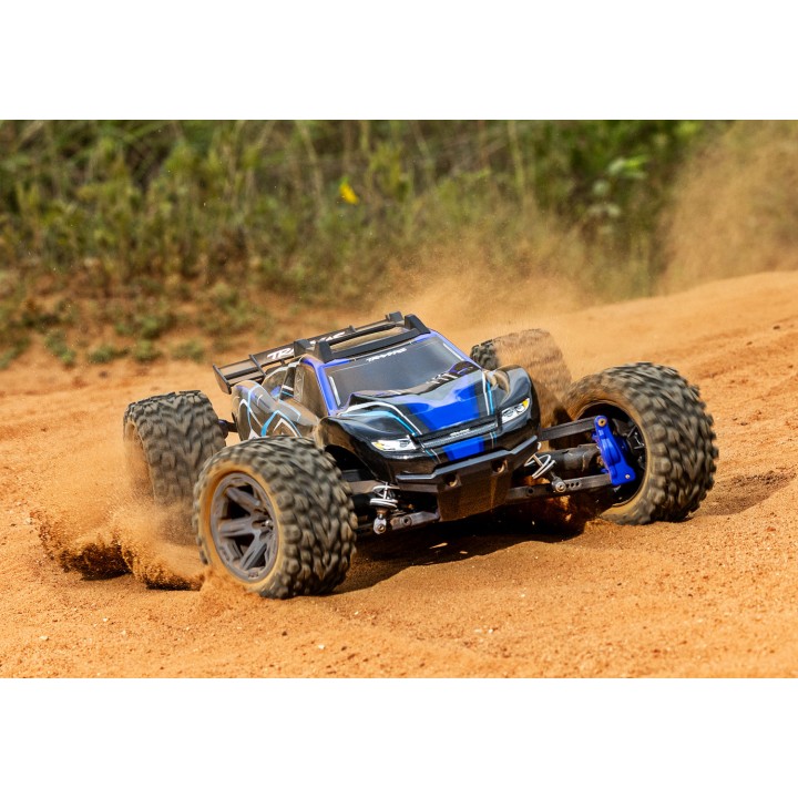 TRAXXAS 67164-4 1/10 RUSTLER 4X4 VXL 4WD - wersja niebieska