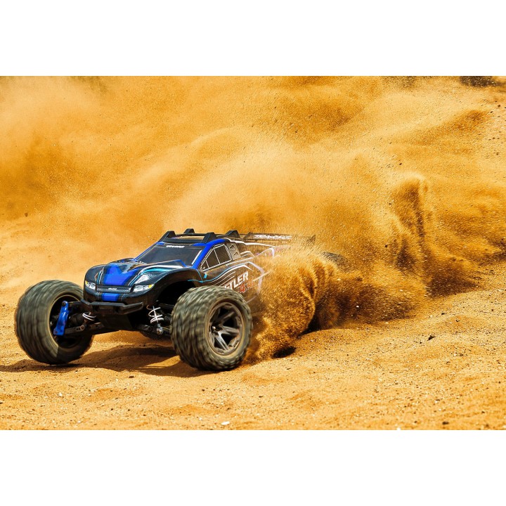 TRAXXAS 67164-4 1/10 RUSTLER 4X4 VXL 4WD - wersja niebieska