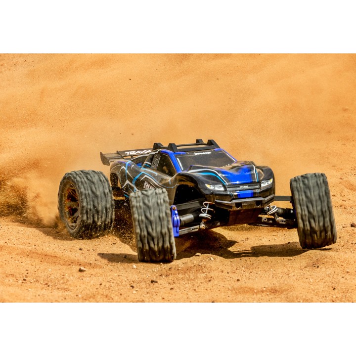 TRAXXAS 67164-4 1/10 RUSTLER 4X4 VXL 4WD - wersja niebieska
