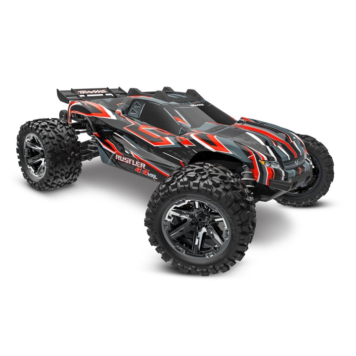 TRAXXAS 67376-4 1/10 RUSTLER 4X4 VXL TSM - wersja czerwona
