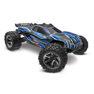 TRAXXAS 67376-4 1/10 RUSTLER 4X4 VXL TSM - wersja niebieska