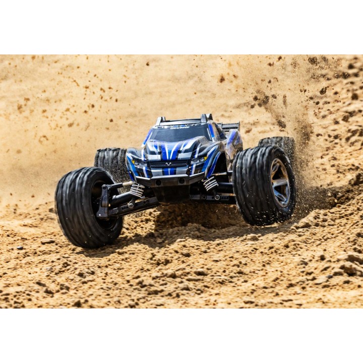 TRAXXAS 67376-4 1/10 RUSTLER 4X4 VXL TSM - wersja niebieska