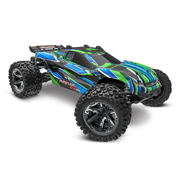 TRAXXAS 67376-4 1/10 RUSTLER 4X4 VXL TSM - wersja zielona