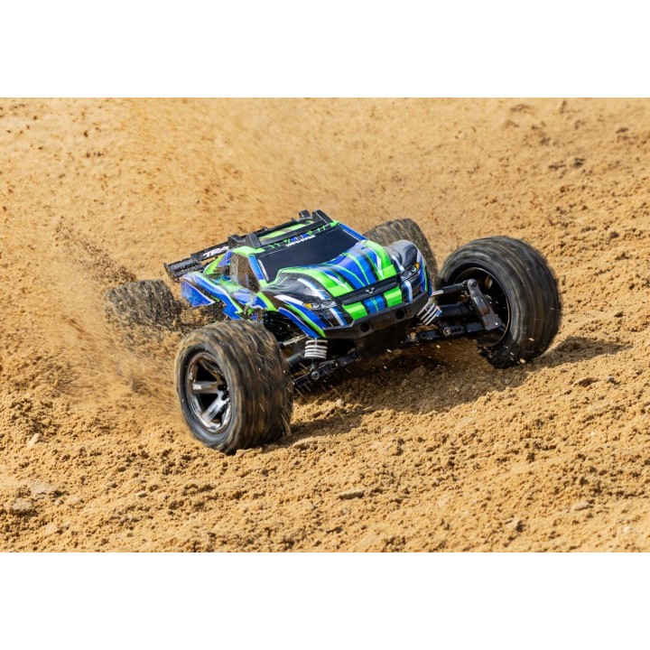 TRAXXAS 67376-4 1/10 RUSTLER 4X4 VXL TSM - wersja zielona